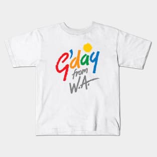 G'day from WA Kids T-Shirt